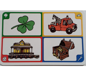 LEGO Creationary Game Card with Clover
