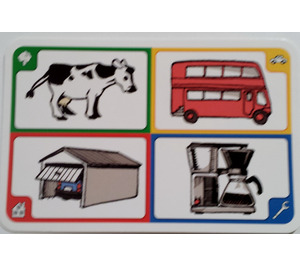 LEGO Creationary Game Card with Cow
