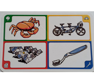 LEGO Creationary Game Card with Crab