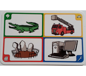 LEGO Creationary Game Card with Crocodile