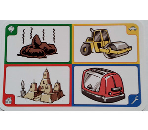 LEGO Creationary Game Card with Dog Mess