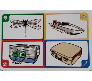 LEGO Creationary Game Card with Dragonfly