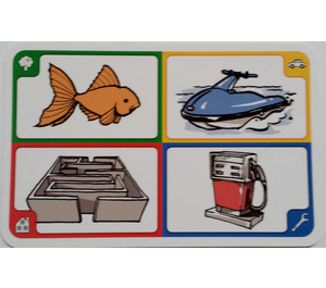 LEGO Creationary Game Card mit Fisch