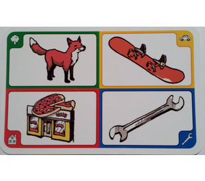 LEGO Creationary Game Card met Fox