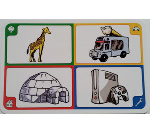 LEGO Creationary Game Card with Giraffe