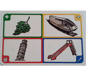 LEGO Creationary Game Card with Grapes