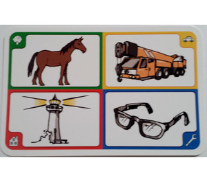 LEGO Creationary Game Card with Horse