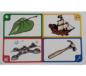 LEGO Creationary Game Card with Leaf