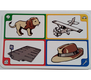 LEGO Creationary Game Card with Lion