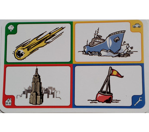 LEGO Creationary Game Card met Meteor