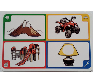 LEGO Creationary Game Card with Mountain