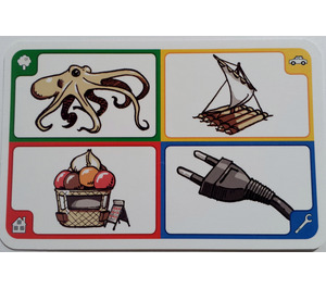 LEGO Creationary Game Card with Octopus