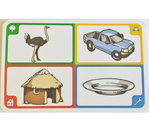 LEGO Creationary Game Card with Ostrich