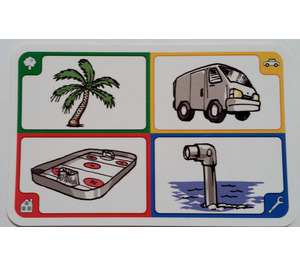 LEGO Creationary Game Card with Palm Tree