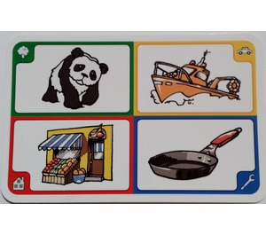 LEGO Creationary Game Card with Panda