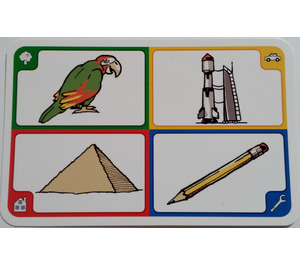 LEGO Creationary Game Card met Parrot