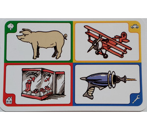 LEGO Creationary Game Card met Pig