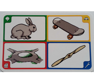 LEGO Creationary Game Card with Rabbit