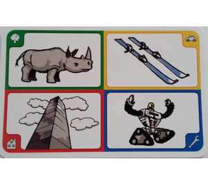 LEGO Creationary Game Card met Rhinoceros
