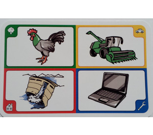 LEGO Creationary Game Card avec Rooster