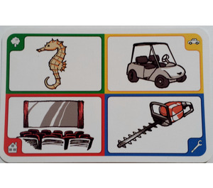LEGO Creationary Game Card with Seahorse