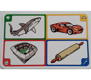 LEGO Creationary Game Card mit Hai