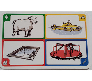 LEGO Creationary Game Card with Sheep