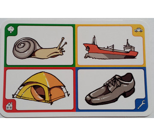 LEGO Creationary Game Card with Snail