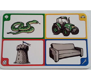 LEGO Creationary Game Card with Snake