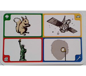 LEGO Creationary Game Card with Squirrel