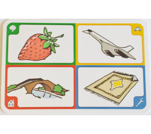 LEGO Creationary Game Card with Strawberry