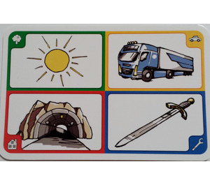LEGO Creationary Game Card with Sun