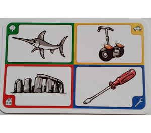 LEGO Creationary Game Card with Swordfish