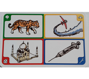 LEGO Creationary Game Card with Tiger