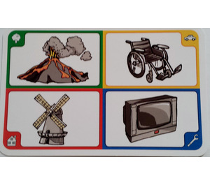 LEGO Creationary Game Card mit Volcano