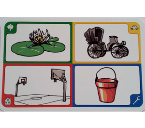 LEGO Creationary Game Card with Water Lily