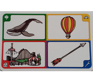 LEGO Creationary Game Card with Whale