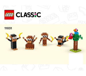 LEGO Creative Monkey Fun Set 11031 Instructions