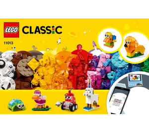 LEGO Creative Transparent Bricks 11013 Ohjeet