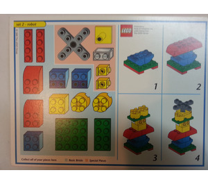 LEGO Creator Board Game Jumbo Model Card - Set 2 Robot (Blue Border)