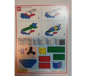 LEGO Creator Board Game Model Card - Set 1 Submarine (Red Border)