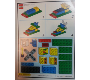 LEGO Creator Board Game Model Card - Set 5 Hovercraft (Black Border)