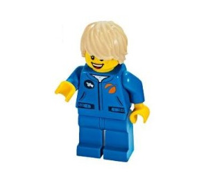 LEGO Crew Member con Tostado Pelo despeinado Minifigura