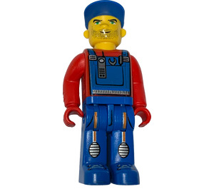 LEGO Crewmember met Blauw Overalls minifiguur