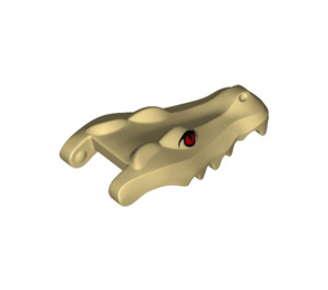 LEGO Krokodil Kopf mit Rote Augen (18905 / 61571)