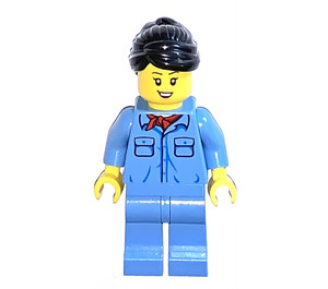 LEGO Krokodil Trein Crew (Female) minifiguur