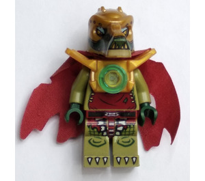 LEGO Crominus met Dark Rood Torn Cape, Pearl Gold Schouder Armour, en Chi minifiguur