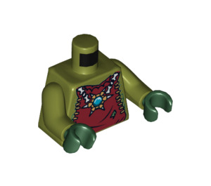 LEGO Crominus with Dark Red Torn Cape, Pearl Gold Shoulder Armour, and Chi Torso (973 / 76382)