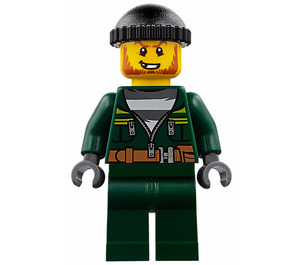 LEGO Crook in Dark Green Outfit minifiguur