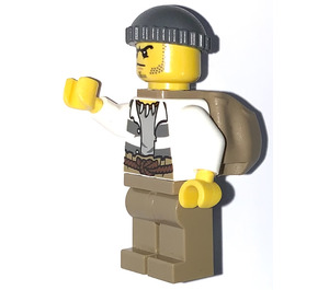 LEGO Crook with back sack, open shirt and rope belt Minifigure